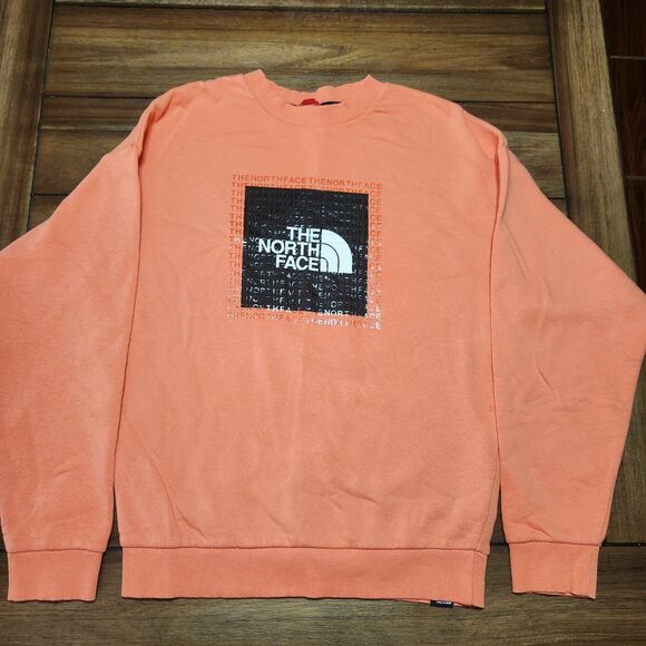 The North Face Sweatshirt Orange Md - Picture 1 of 6
